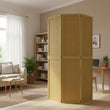 Paravent 4 Panneaux Paulownia et Bambou Brun 160 x 180 cm