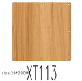 Cloison Amovible Suspendue 10 Panneaux Ajourés Couleur Bois 29 x 29 cm