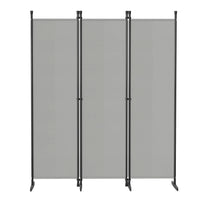 Paravent 3 à 6 Panneaux Tissu Gris Clair ou Foncé 180 cm