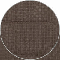 Paravent 6 Panneaux Tissu Marron à Poches 240 x 170 cm