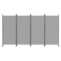 Paravent 3 à 6 Panneaux Tissu Gris Clair ou Foncé 180 cm