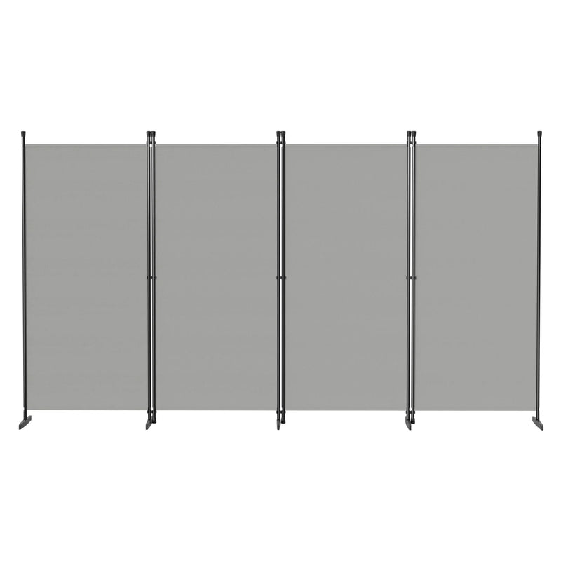Paravent 3 à 6 Panneaux Tissu Gris Clair ou Foncé 180 cm