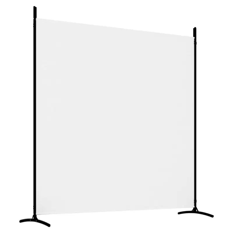 Paravent 3 Panneaux Large Tissu Blanc 525 x 180 cm
