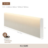 Cloison Amovible Accordéon en Papier Blanc, Hauteur 78 à 117 cm