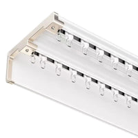 Rail plafond aluminium occultant simple ou double voie, pour séparer une pièce