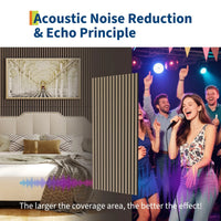Panneau Acoustique Mural Rainuré 3D Bois 120 x 30 ou 120 x 60 cm