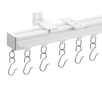 Rail de plafond coulissant rideau séparateur de pièce, pour un salon