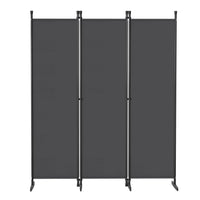 Paravent 3 à 6 Panneaux Tissu Gris Clair ou Foncé 180 cm