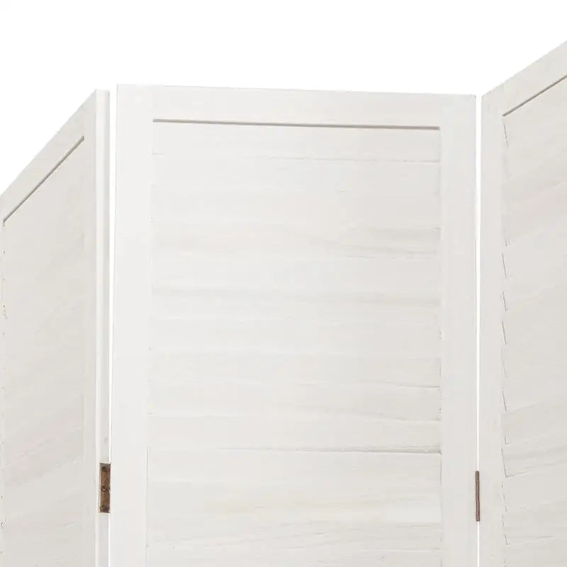 Paravent Persienne Bois de Paulownia Massif Blanc 3, 4 ou 5 Panneaux