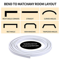 Rail flexible pliable plafond ou mur, pour un salon