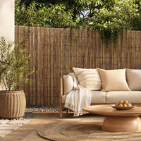 Brise-Vue Roseau Naturel en Rouleau 600 x 80 cm