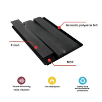 Panneau Acoustique Bois Akupanel 240 x 60 cm, Lames de 27 ou 35 mm