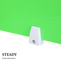 Séparateur de bureau acrylique vert à pince, pour un espace de coworking