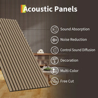 Panneau Acoustique Mural Rainuré 3D Bois 120 x 30 ou 120 x 60 cm