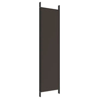 Paravent 4 Panneaux Tissu Marron 200 x 200 cm