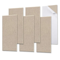 Panneau Acoustique Mural Autocollant Feutre 60 x 30 cm, Lot de 6, 7 Couleurs