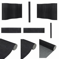 Paravent Bambou Gris Foncé Enroulable 800 x 165 cm