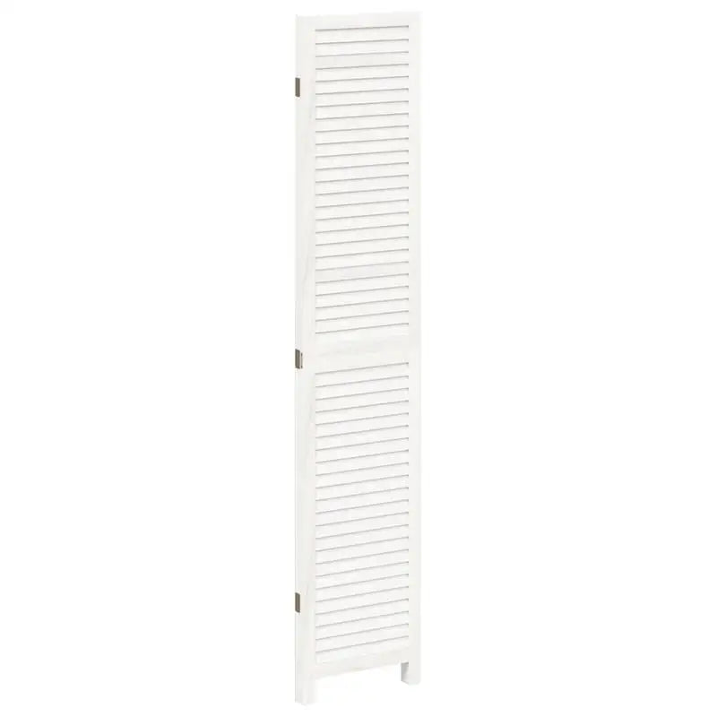 Paravent Persienne Bois de Paulownia Massif Blanc 3, 4 ou 5 Panneaux